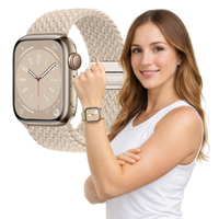 Pasek pleciony do Apple Watch 38mm 40mm 41mm opaska mocny L bransoleta