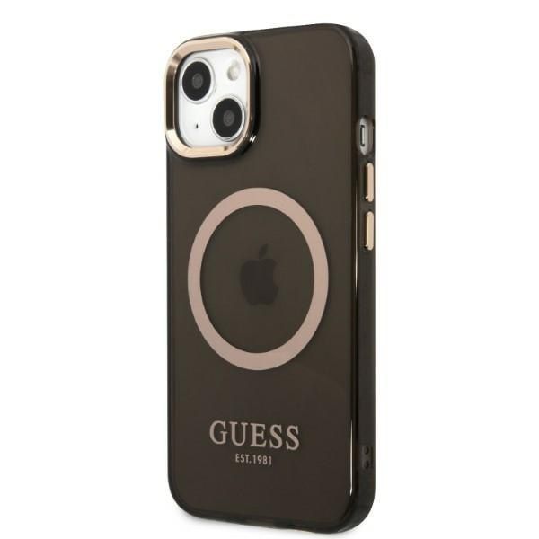 Guess GUHMP13MHTCMK iPhone 13 6,1" czarny/black hard case Gold Outline zdjęcie 2