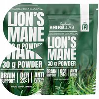LION'S MANE SOPLÓWKA JEŻOWATA EKSTRAKT PAMIĘĆ 500mg DER 25:1 30g HIRO.LAB