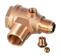 zawór zwrotny kompresora sprężarki 3/4” x 1/2” zewnętrzny guma viton