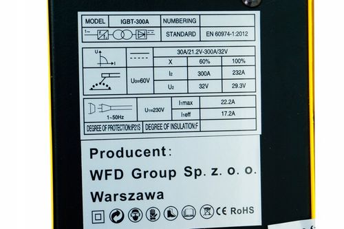 Spawarka INWERTOROWA VIPER 300A MMA TIG IGBT MASKA na Arena.pl
