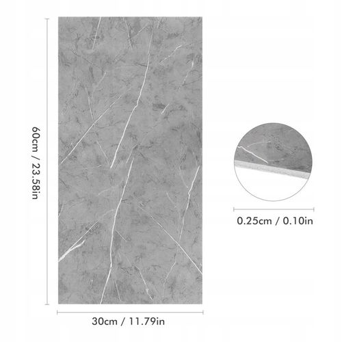 10X SAMOPRZYLEPNE PANEL SZARY MARMUR PCV ŚCIENNE PANELE LAMINAT na Arena.pl