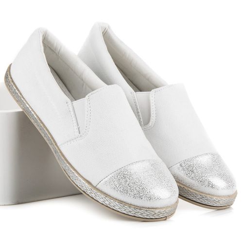 Białe espadryle slip on r.37 na Arena.pl