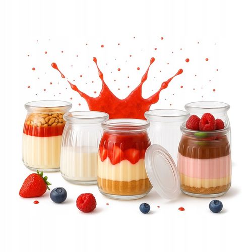 20x POJEMNIKI SŁOIKI NA DESERY 150ml SŁOIK PRĄZKI Na Deserki Do Deserów na Arena.pl