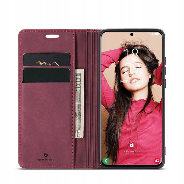 Spacecase Wallet Galaxy S21 Fe Red zdjęcie 12