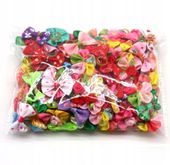 Spinka gumka kokardka dla psa yorka shih tzu 50 sztuk kokardki na gumce