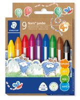 kredki świecowe trójkątne jumbo 9 kolorów staedtler