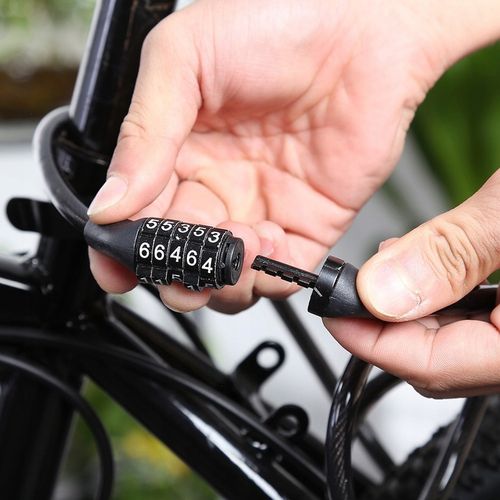 BLOKADA do ROWERU NA SZYFR KOD ZAPIĘCIE na ROWER zabezpieczenie kłódka na Arena.pl