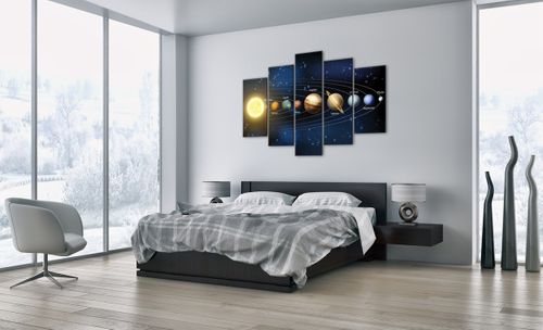Obraz Na Płótnie - Kosmos Planety  - 150X100 Cm - Ea150X100-3650 na Arena.pl