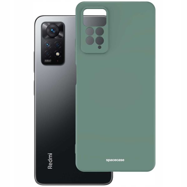 Spacecase Silicone Case Redmi Note 11 Pro 5G Dark Green zdjęcie 2