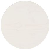 Blat stołu, biały, Ø30x2,5 cm, lite drewno sosnowe