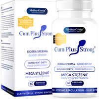 60 CUM-PLUS STRONG WIECEJ NASIENIA LEPSZY SMAK SPERMY WYTRYSK MEGA STĘŻENIE