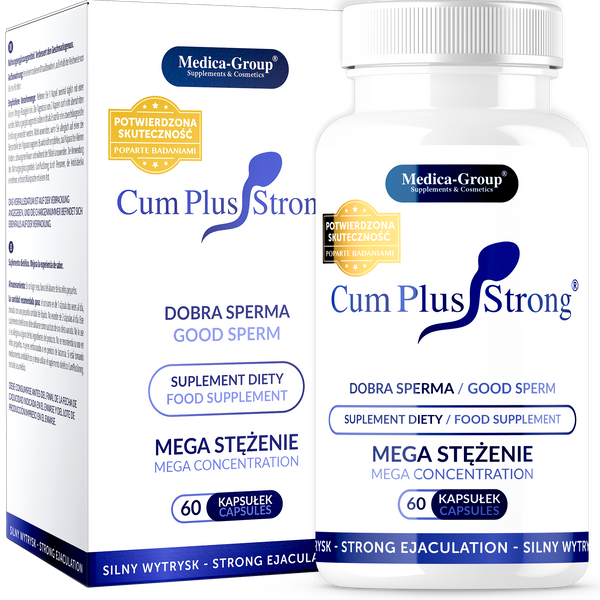 60 CUM-PLUS STRONG WIECEJ NASIENIA LEPSZY SMAK SPERMY WYTRYSK MEGA STĘŻENIE zdjęcie 1