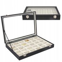 SZKATUŁKA PUDEŁKO NA BIŻUTERIĘ BRANSOLETKI ORGANIZER KUFEREK ELEGANCKI