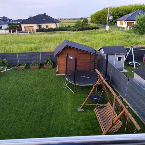 BRĄZOWA OSŁONA NA PŁOT LISTWY NA OGRODZENIE PANELE LAMELE 122X250CM na Arena.pl