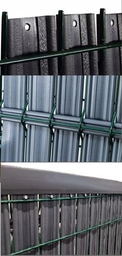 OSŁONA DO PANELI OGRODZENIOWYCH 123 x250 44/62 ANTRACYT Cały kpl+instrukcja na Arena.pl