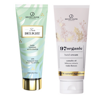 7suns Tan Delight Accelerator Dark Tanning 250ml + Krem Do Rąk 75ml Gratis