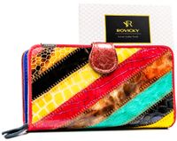 portfel damski skórzany r-6303-pat-6939 multi