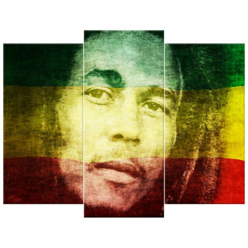 Obraz Tryptyk 90X70 Bob Marley Bob Reggae Muzyk na Arena.pl