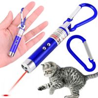 Laser Wskażnik Laserowy 2w1 Latarka LED Zabawka dla psa kota Brelok