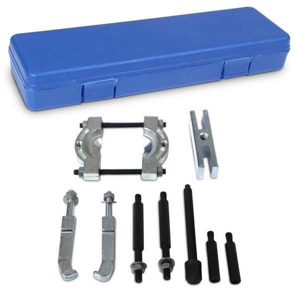 19504Zestaw ściągaczy do łożysk komplet 9 elemnetowy z nożem rozdzielającym zdjęcie 1