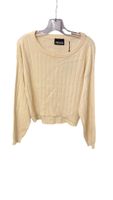 PIECES PCNATALI LS O NECK KNIT BUTTERCREAM XL