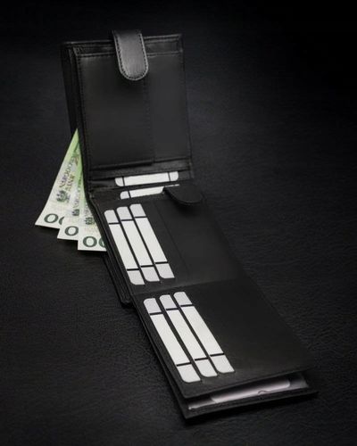 Portfel Męski Skórzany Elegancki Ekoskóra Pojemny na Arena.pl