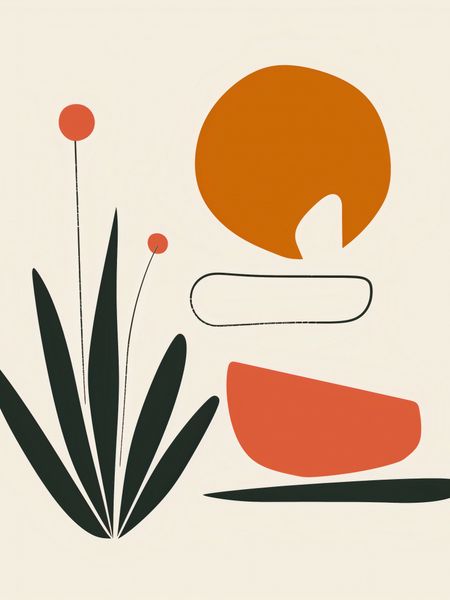 Plakat 60x80cm Abstrakcyjny Zen zdjęcie 1