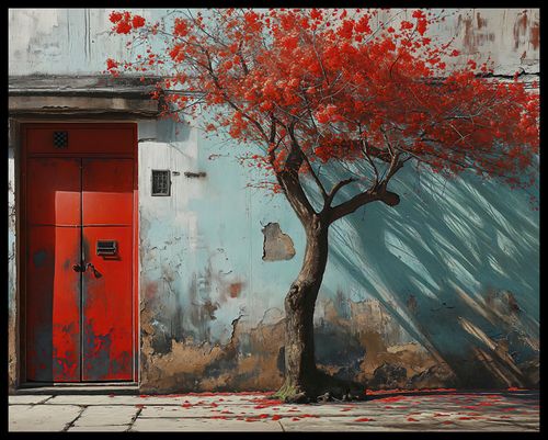 Plakat 76x60,5cm Widok Na Dawne na Arena.pl