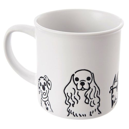 Kubek ceramiczny biały psy 500 ml na Arena.pl