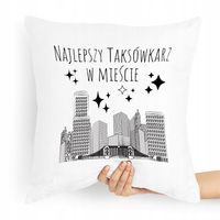 Poduszka Dla Najlepszego Taksówkarza W Mieście Z Nadrukiem Ze Zdjęciem