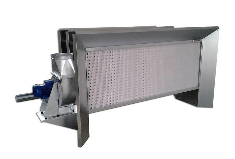 Ściana lakiernicza 2,2 kW filtr karton 5500 m3/h przeciwwybuchowa sucha zdjęcie 1