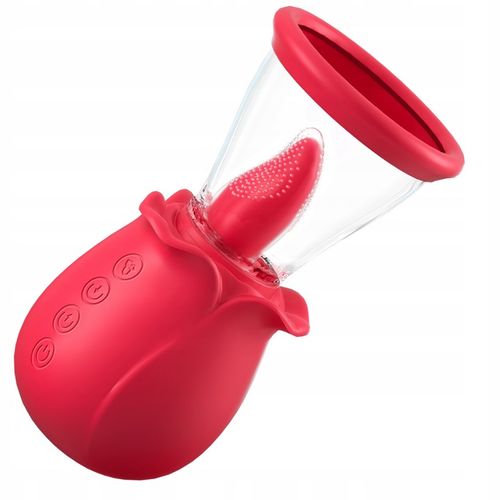 Wibratory różane z 7 stymulatorami łechtaczki do ssania i lizania sutków na Arena.pl