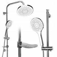 DESZCZOWNICA Zestaw prysznicowy Natrysk Prysznic Słuchawka Półka VETTÄ