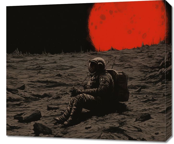 Obraz 70x60cm Samotność w Kosmosie zdjęcie 1
