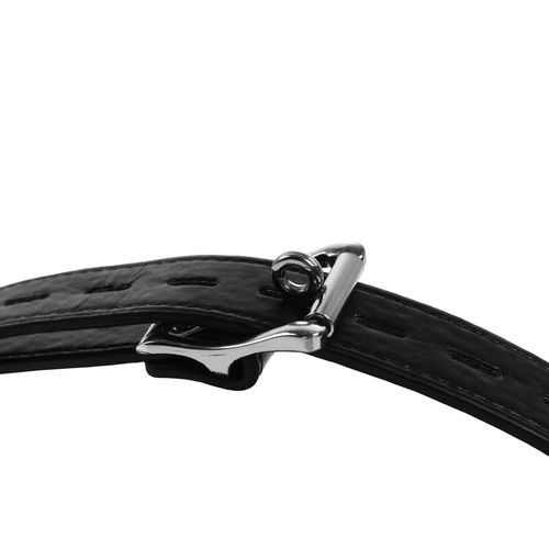 Open Mouth Gag Head Harness with Plug Stopper - Black na Arena.pl