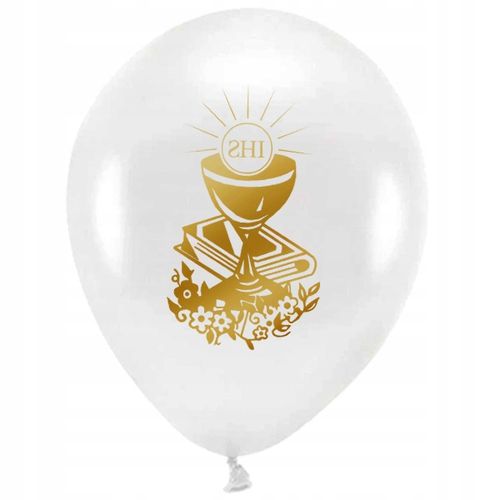 Zestaw balony komunijnych białe IHS Hostia 20szt na Arena.pl