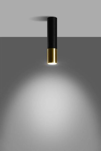 Spot LAMPA sufitowa SL.0951 metalowa OPRAWA tuba downlight czarny złoty na Arena.pl