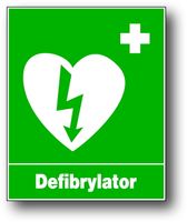 ZIO-8 ZNAK TABLICA INFORMACYJNA PCV - DEFIBRYLATOR