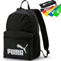 PLECAK PUMA CZARNY SZKOLNY SPORTOWY KIESZONKA NA BIDON NAPÓJ + MINI BANDY!