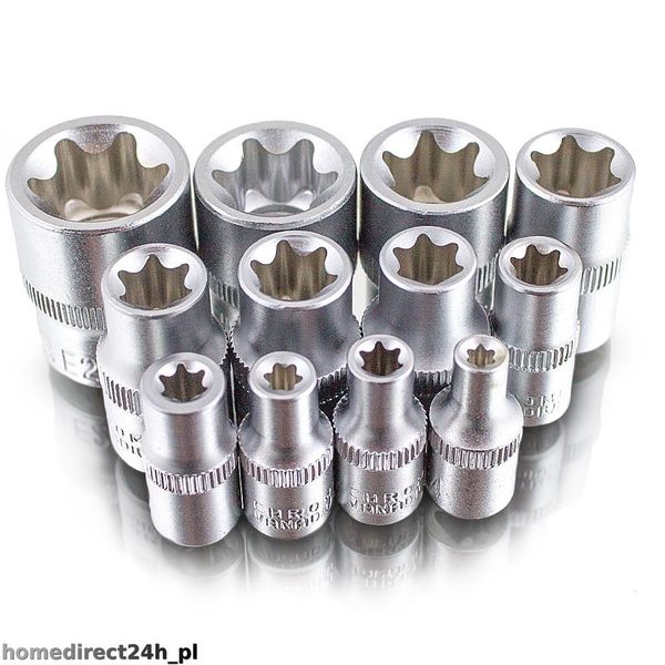 KLUCZE NASADOWE TORX 12 EL. E4 - E20 PROMOCJA 13386 zdjęcie 4