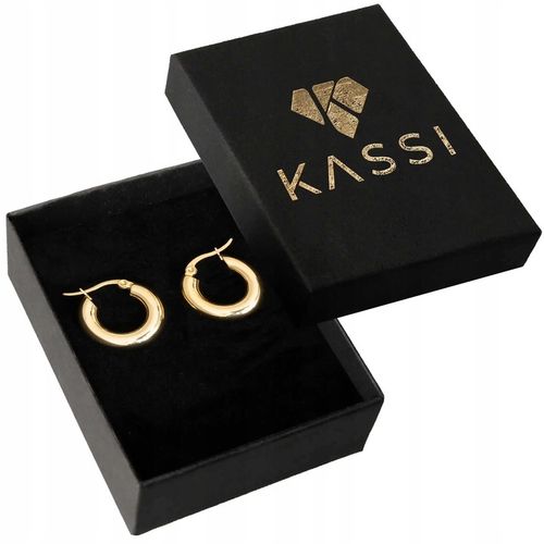 Pozłacane Kolczyki Damskie Liść Ginkgo ze Stali Chirurgicznej na Arena.pl