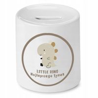 Skarbonka Dla Syna Little Dino Najlepszy Synek Z Nadrukiem Ze Zdjęciem