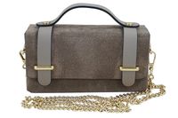 Zamszowa torebka Barberinis wizytowa - Beżowa