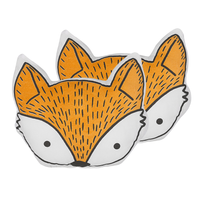 Zestaw 2 poduszek dla dzieci lis 50 x 40 cm pomarańczowy VADODARA