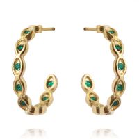 Kolczyki Ze Stali Szlachetnej Pozłacanej 14K Złotem Kst2807Zie