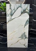 Gres polerowany 120x60 ZŁOTE REFLEKSY marmur Ice Blue WYSOKI POŁYSK - HIT!