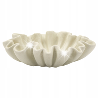 MISA DEKORACYJNA POLYRESIN Ø31 CM DO WNĘTRZ BIAŁA