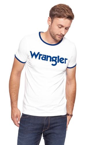 WRANGLER KABEL TEE OFFWHITE W7A76FQ02 S na Arena.pl