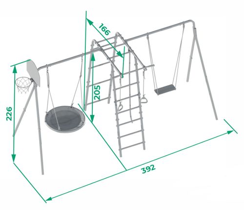 plac zabaw do ogrodu Leśna Polanka Plus MALPISZON.PL na Arena.pl